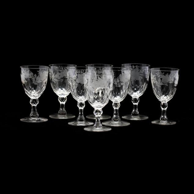 eight-19th-century-cut-glass-goblets