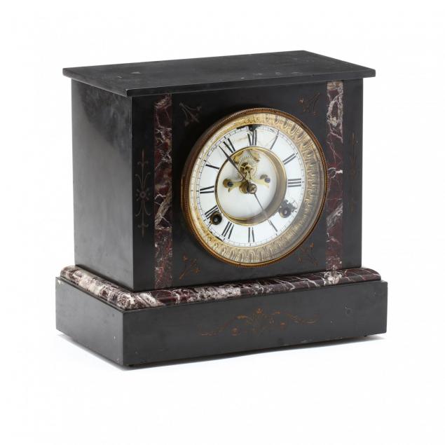 waterbury-slate-and-marble-mantle-clock