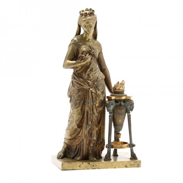 neoclassical-cast-brass-statue-of-a-lady
