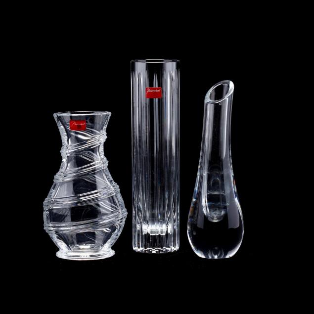 baccarat-three-crystal-vases