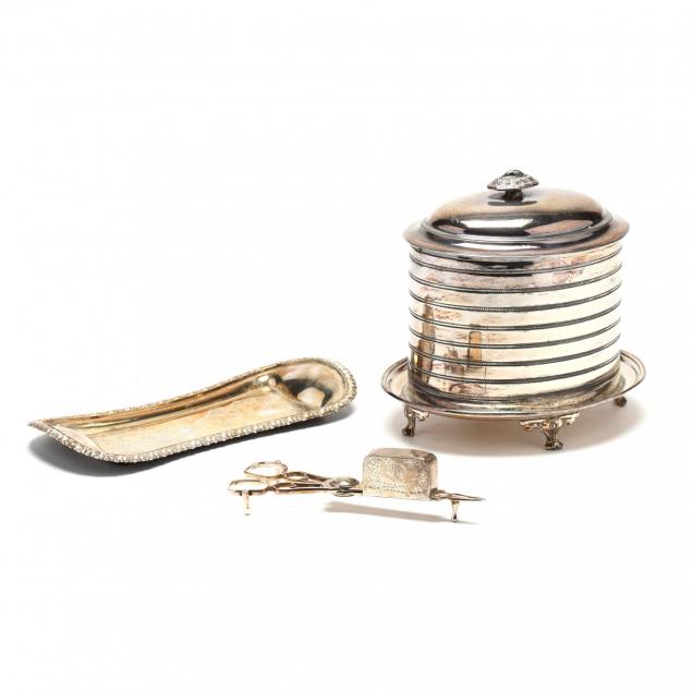 a-silverplate-biscuit-box-and-wick-trimmer-set