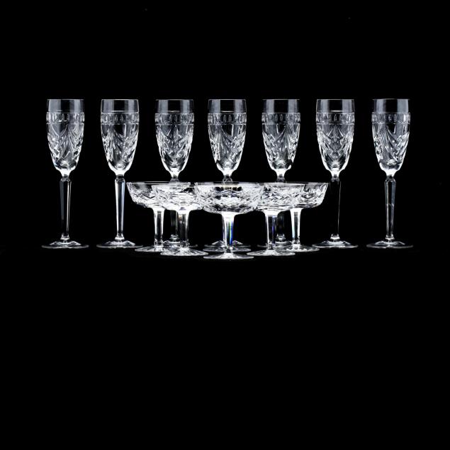 waterford-group-of-13-crystal-toasting-stems