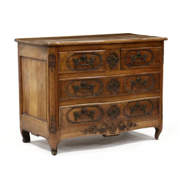 french-provincial-walnut-carved-commode