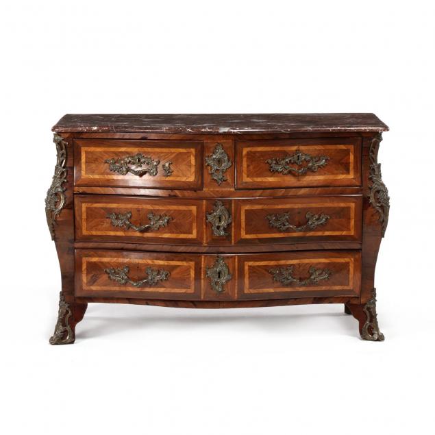 a-signed-louis-xv-inlaid-marble-top-commode