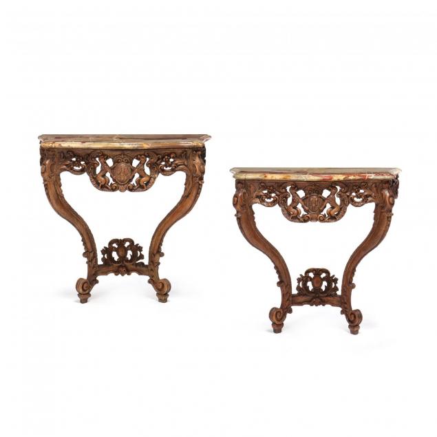 pair-of-french-rococo-marble-top-console-tables