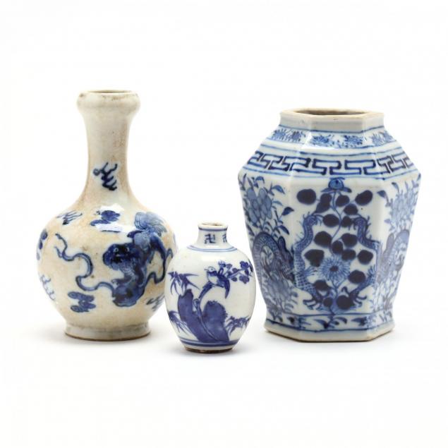 three-chinese-blue-and-white-porcelain-vases