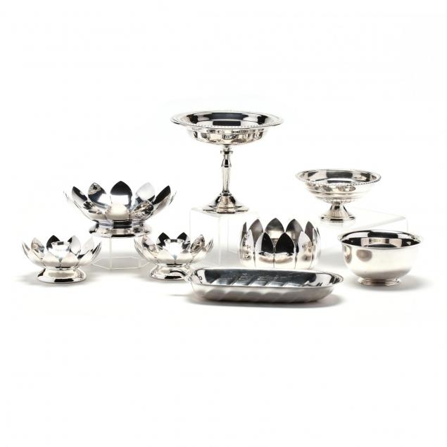 a-collection-of-silverplate-sterling-silver-table-articles