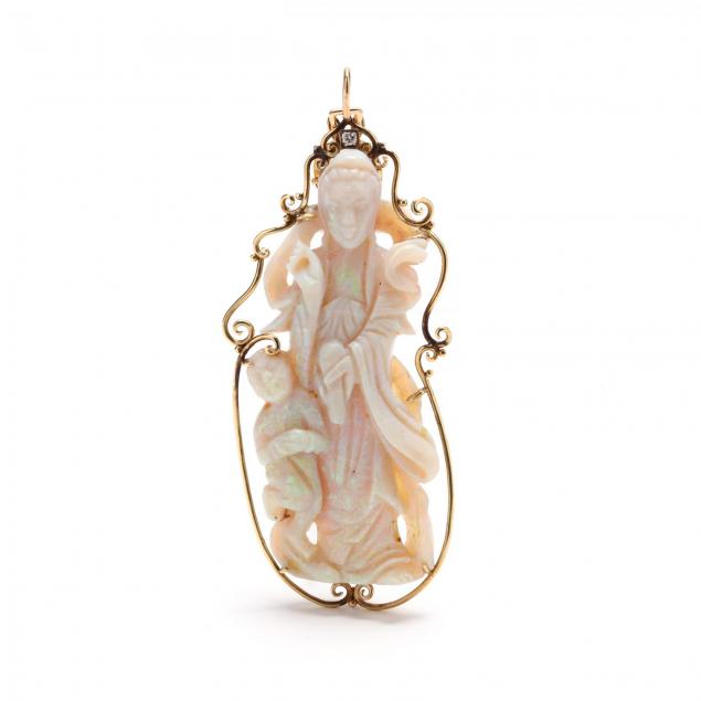 chinese-carved-opal-pendant