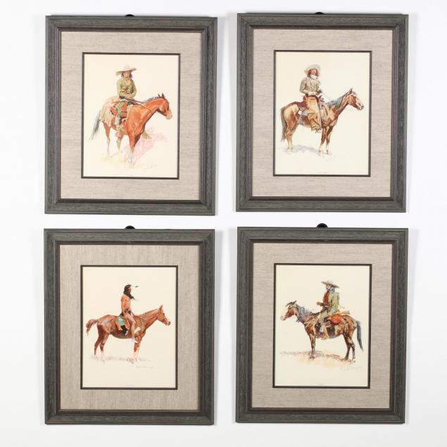 after-frederic-remington-american-1861-1909-four-western-prints