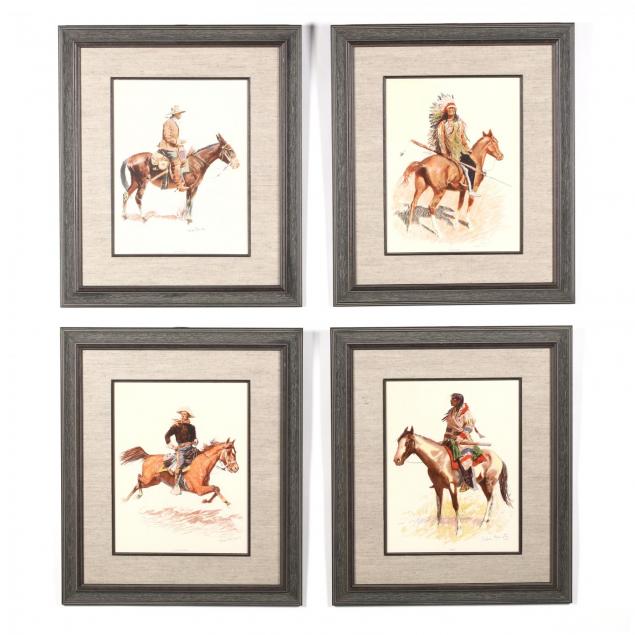 after-frederic-remington-american-1861-1909-four-western-prints