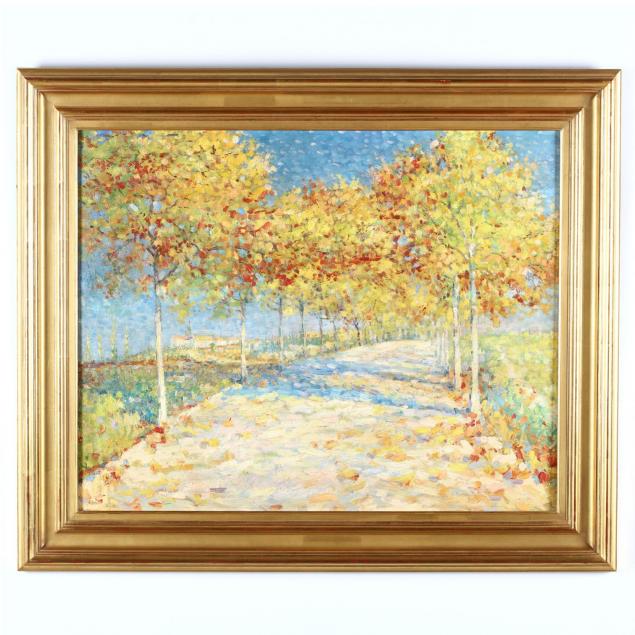 a-vintage-pointillist-landscape-painting