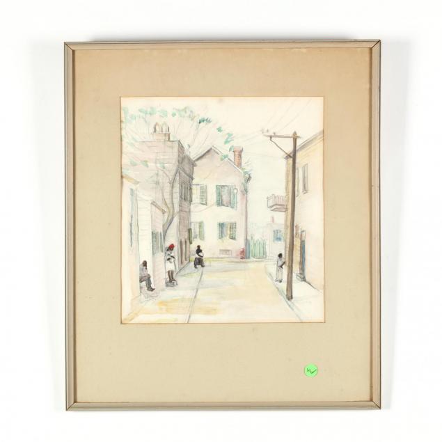 hilda-lanier-ogburn-nc-1895-1984-southern-street-scene