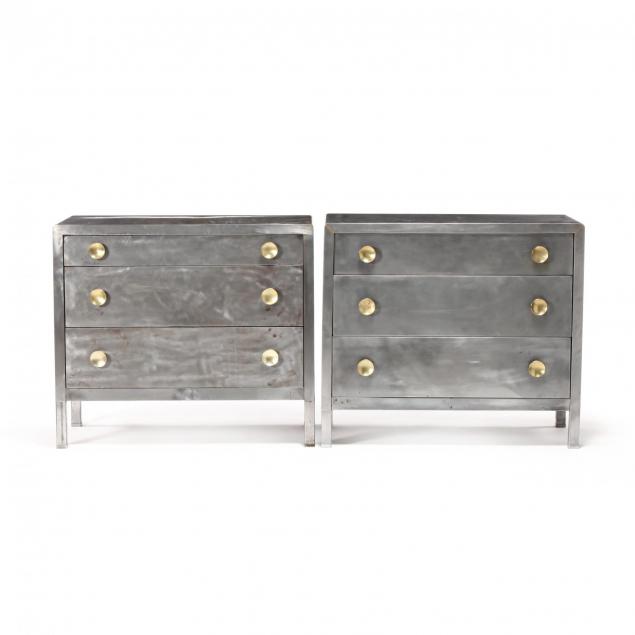 norman-bel-geddes-pair-of-industrial-metal-chests