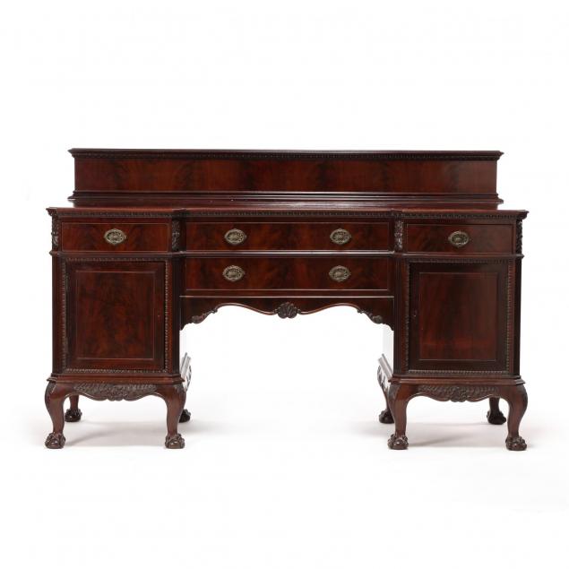 edwardian-carved-mahogany-sideboard