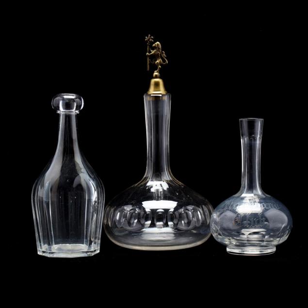 three-antique-glass-decanters