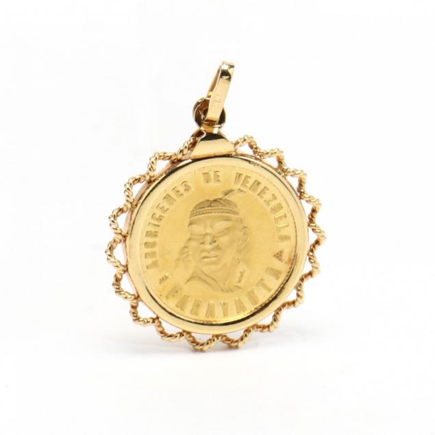 18kt-gold-indian-venezuelan-medallion-pendant