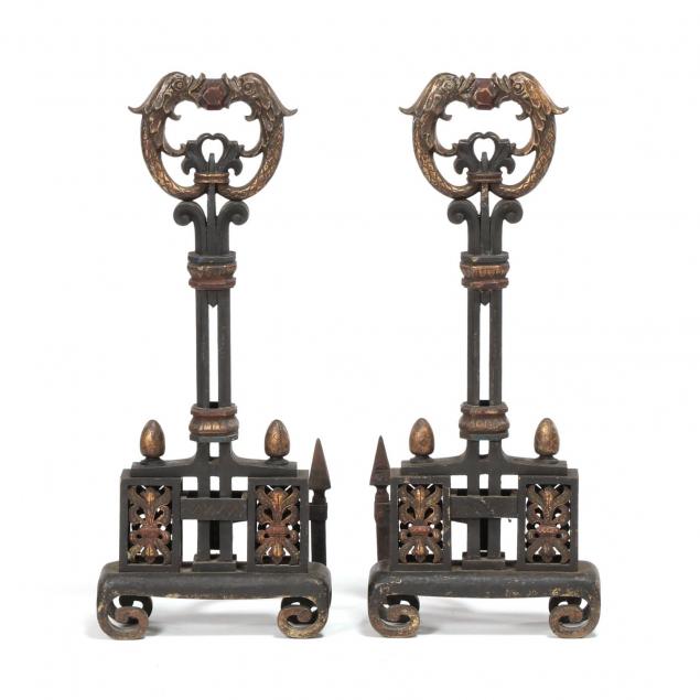 pair-of-spanish-renaissance-revival-andirons