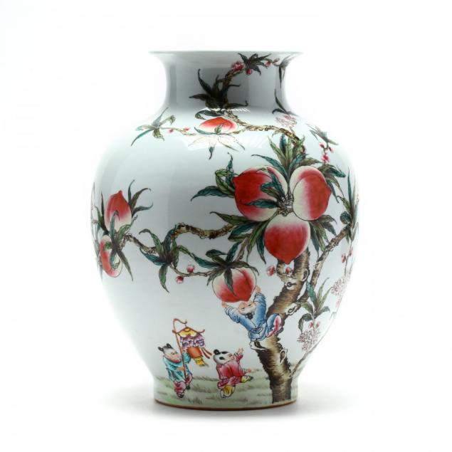 a-chinese-porcelain-vase-with-nine-peaches