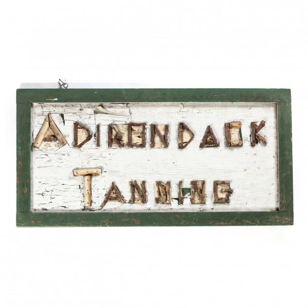 vintage-trade-sign-adirondack-tanning