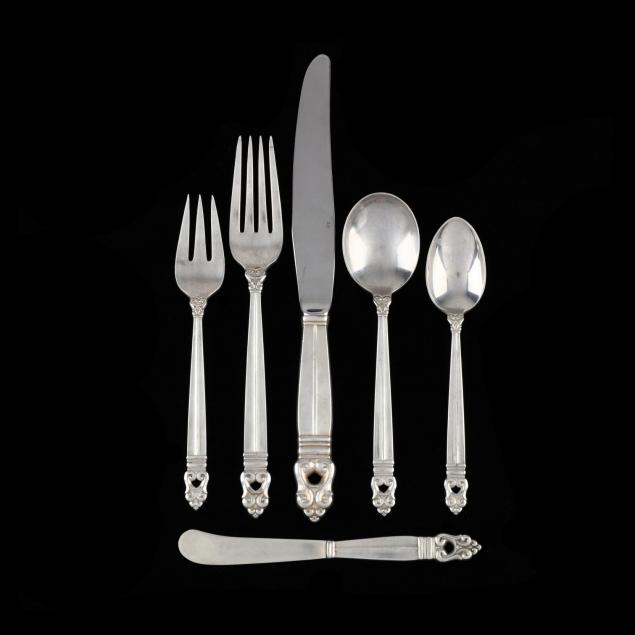 international-royal-danish-sterling-silver-flatware-set