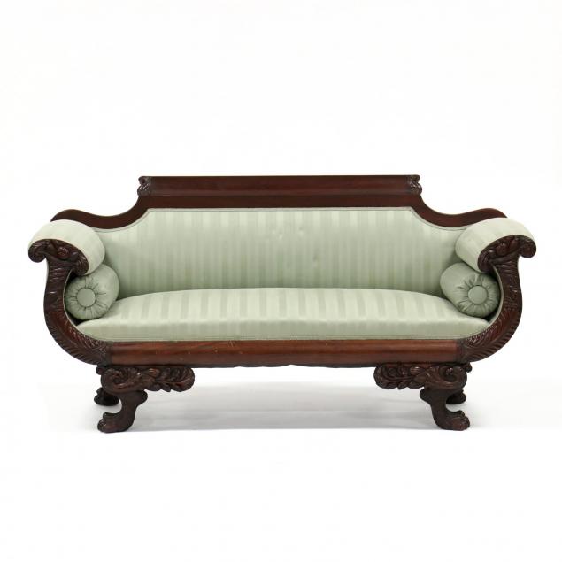 american-classical-carved-mahogany-sofa