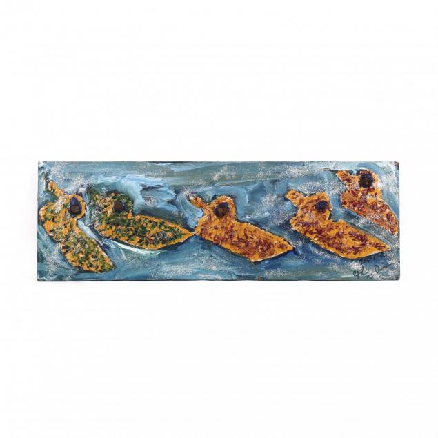 north-carolina-folk-art-clyde-jones-bynum-nc-ducks-in-a-row