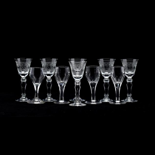 two-sets-of-wine-glasses