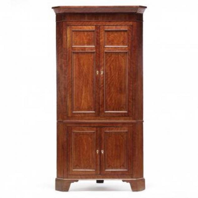 southern-federal-inlaid-figured-mahogany-corner-cupboard