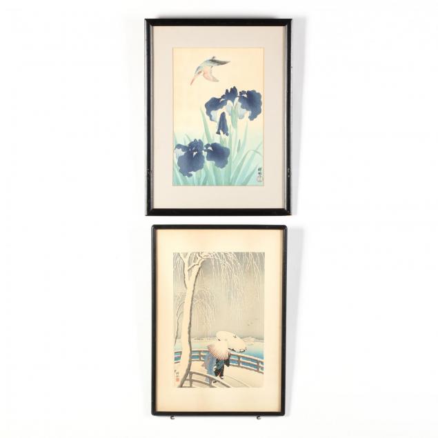 two-woodblock-prints-by-ohara-shoson-koson-japanese-1877-1945