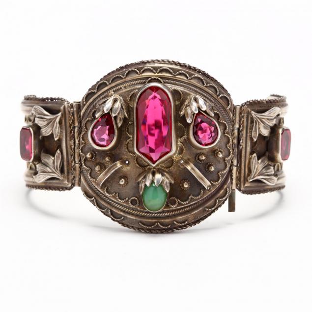 art-nouveau-sterling-silver-bracelet