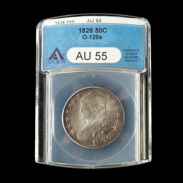 1826-capped-bust-half-dollar-anacs-au55