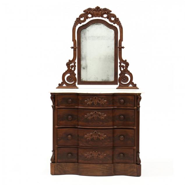 american-classical-marble-top-dresser-with-mirror
