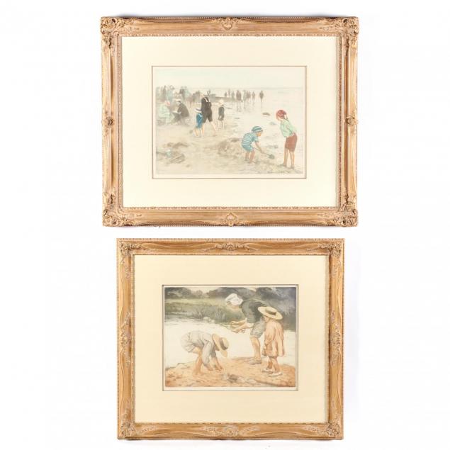manuel-robbe-french-1872-1936-two-beach-scenes