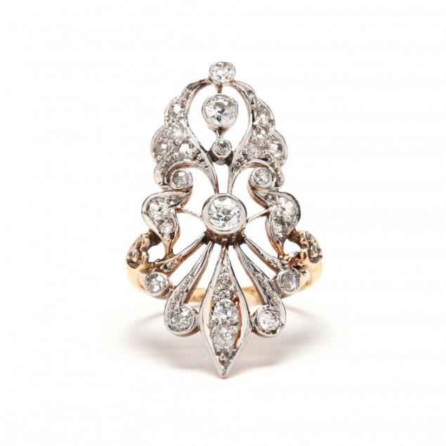 platinum-topped-gold-diamond-ring