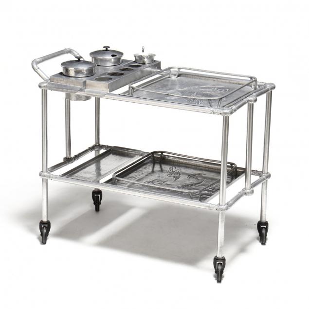 russel-wright-aluminum-serving-cart