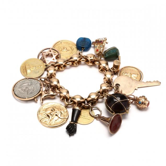 18kt-gold-multi-charm-link-bracelet