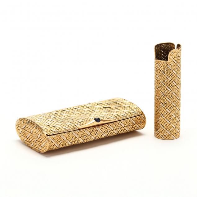 18kt-two-color-gold-cigarette-and-lighter-case