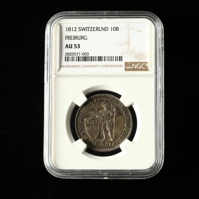 swiss-cantons-freiburg-1812-10-batzen-ngc-au53