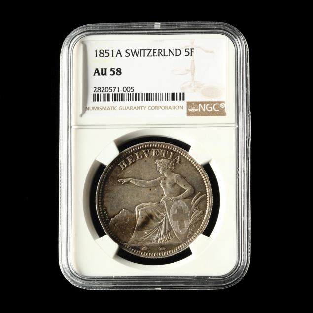 swiss-confederation-1851a-5-francs-ngc-au58