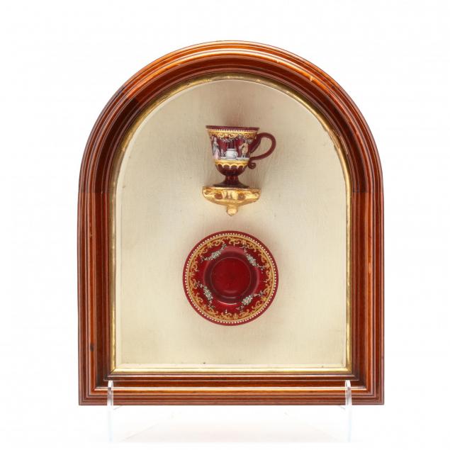 venetian-art-glass-cup-and-saucer