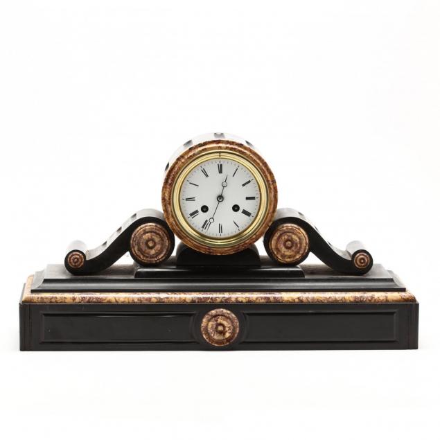 antique-stone-mantle-clock