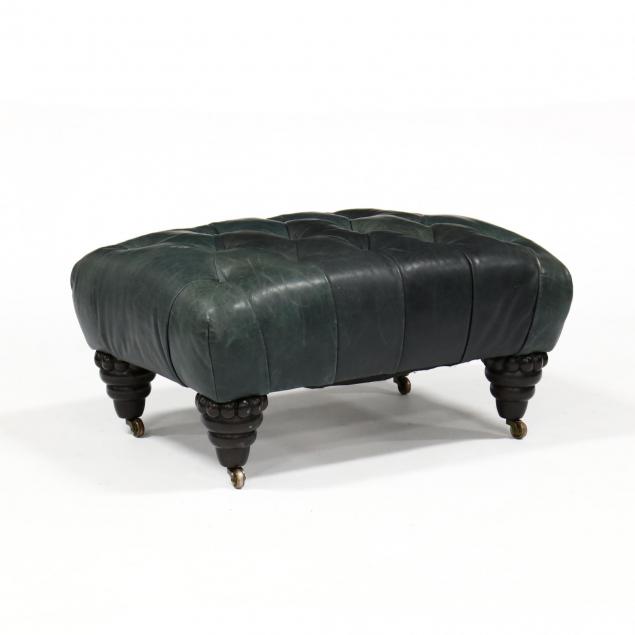 i-regency-house-i-tufted-leather-ottoman