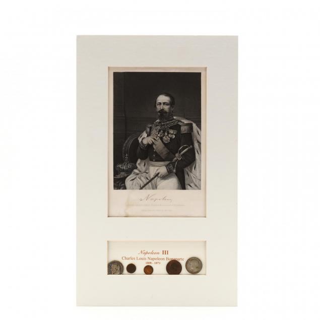napoleon-iii-coins-and-portrait-display