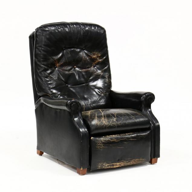 mid-century-leather-upholstered-recliner