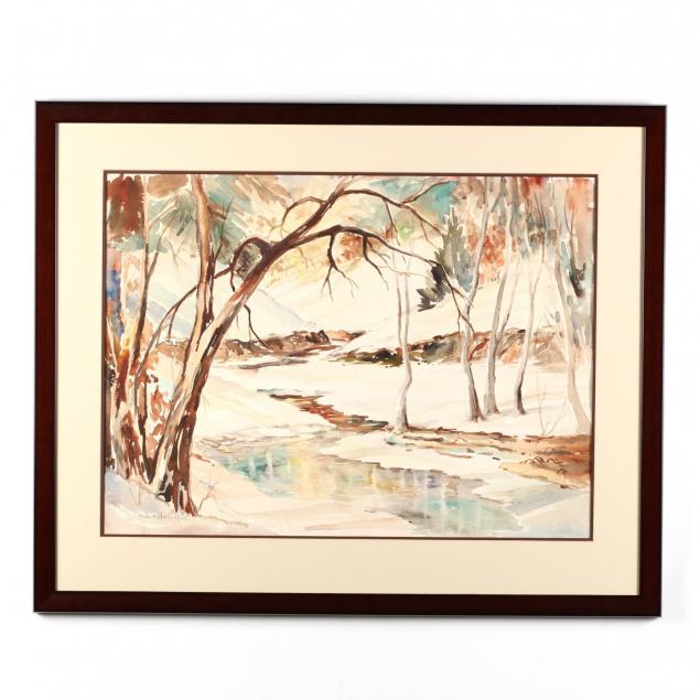 freda-widder-ledford-pa-nc-1894-1959-winter-stream