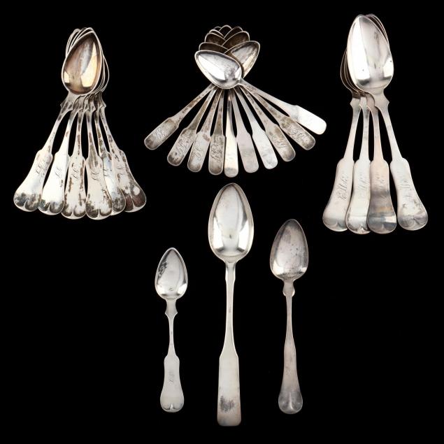 a-collection-of-american-coin-silver-spoons