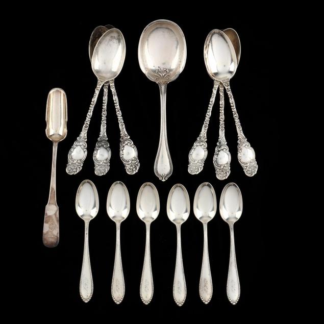 collection-of-american-sterling-silver-spoons