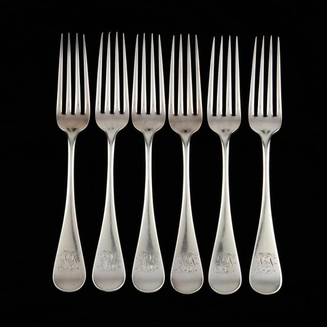 a-set-of-six-sterling-silver-forks-by-wood-hughes