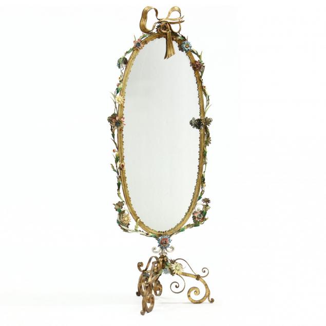 italian-tole-ware-double-sided-cheval-mirror