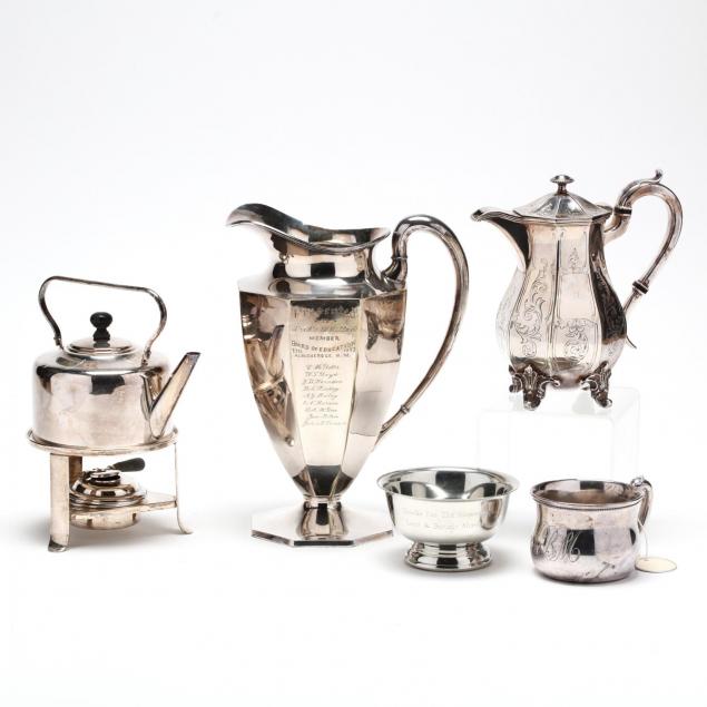 five-vintage-silverplate-pewter-table-articles